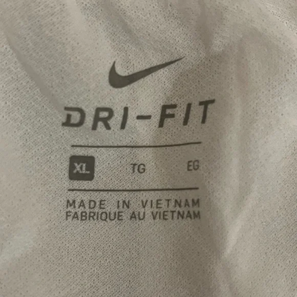 Nike Women's White and Light Blue Athletic Shorts - Picture 3 of 4